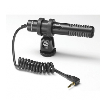 AUDIO TECHNICA PRO-24CM Microfone direcional com cabo P2 para filmador/DSLR 