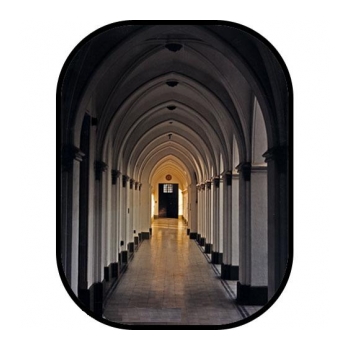 Fundo infinito retrátil 150x210 cenário corredor da catedral BOTERO RT1521-735