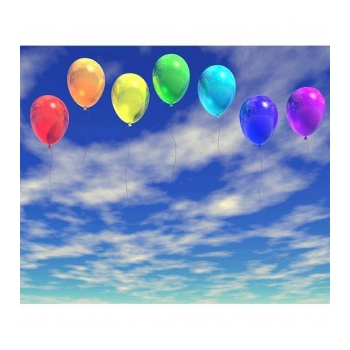 Fundo infinito tecido 180x240 cenário céu com balões WESTCOTT TC1824-915