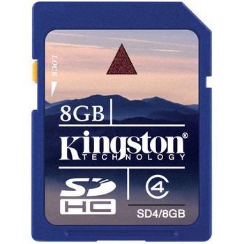 Cartão de memória SDHC C4 4Mb/s KINGSTON SDHC 4M 8GB