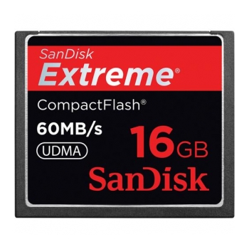 Cartão de memória Compactflash Extreme UDMA SANDISK CF 400X 16GB