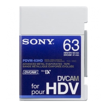 Fita HDV para DVCAM de 63 minutos SONY PDVM-63HD