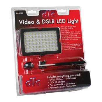 DOT LINE DL-DV60 Iluminador de LED com 060 Leds - kit completo - foto 3