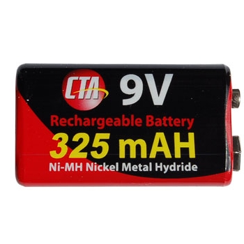 CTA DIGITAL 9V/325 Bateria recarregável 9V - 325mAh