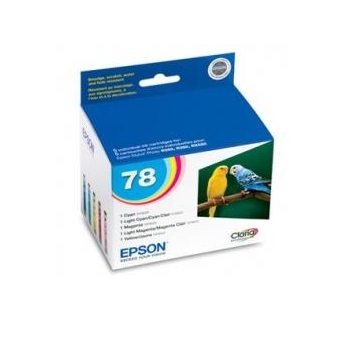 Cartucho para impressora Epson Artisan 50 - pack c/05 color EPSON PACK TO-78