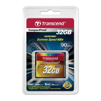 TRANSCEND CF 600X 32GB Cartão de memória Compactflash UDMA - foto 2