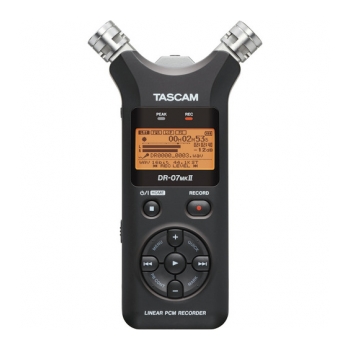 Gravador de voz digital com slot Micro SD TASCAM DR-07MKII