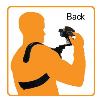 POLAROID LVM Suporte de ombro para filmadora handycam - foto 3
