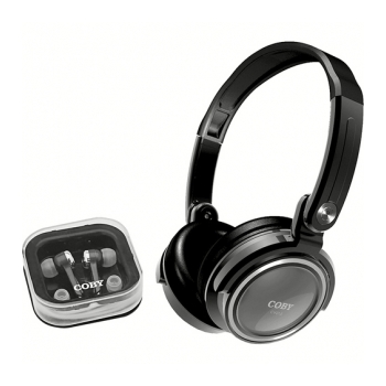 COBY CV-215 Kit de fone de ouvido arco fechado e intra-auricular