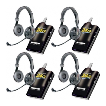 Rádio walkie talkie intercom - kit completo com 04 EARTEC G4-SD