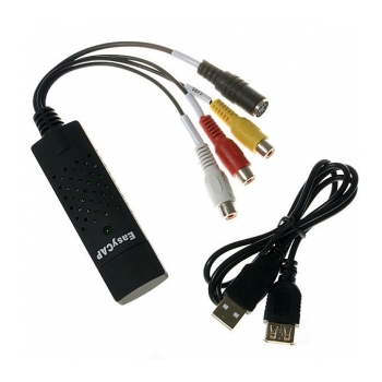 TBLACK EASYCAP Adaptador p/captura de áudio e vídeo USB - VHS p/DVD - foto 2