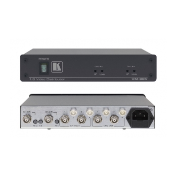 Distribuidor de vídeo BNC 1x8 amplificado KRAMER VM-80V 