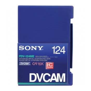 Fita DVCAM padrão de 124 minutos com chip de memória SONY PDV-124ME/2