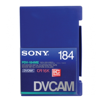 Fita DVCAM padrão de 184 minutos com chip de memória SONY PDV-184ME/2