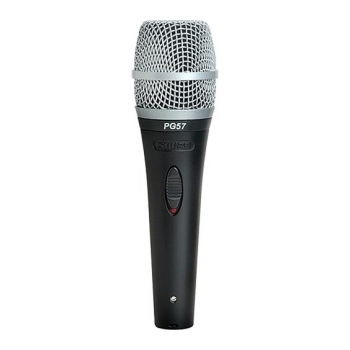 SHURE PG57-LC Microfone de entrevista com cabo opcional
