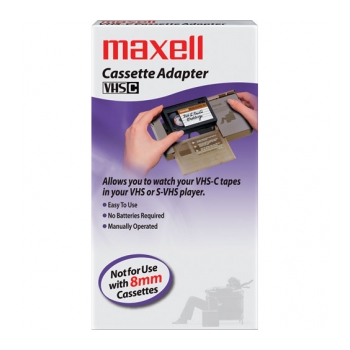 Adaptador VHS-C para VHS manual MAXELL MX-60