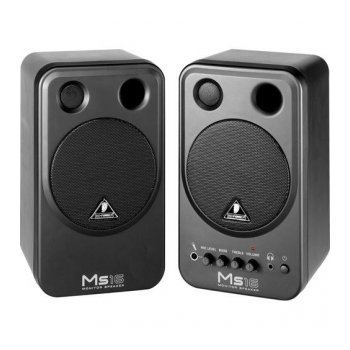 BEHRINGER MS-16 Caixa de som amplificada - monitor de estúdio 4" par