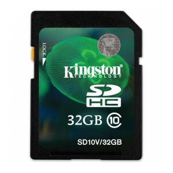KINGSTON SDHC 10M VD 32GB Cartão de memória SDHC C10 10Mb/s verde - foto 1