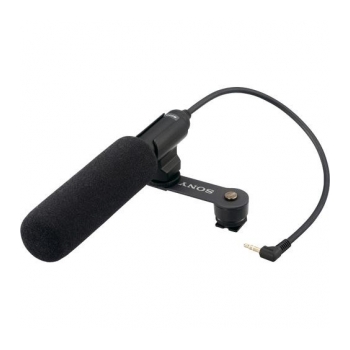Microfone direcional com cabo P2 para filmadora e DSLR SONY ECM-CG1