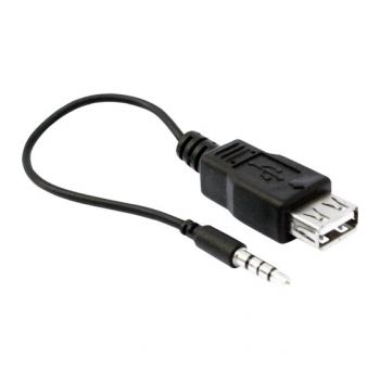 TBLACK P2MS-USBF  Cabo P2 macho stereo para USB fêmea de 15cm 