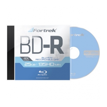 FORTREK BDL-R 25GB  Mídia Blu-Ray 25Gb de 4x lisa individual