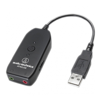 Plug adaptação USB macho para P2 fêmea mono AUDIO TECHNICA USBM-P2FM