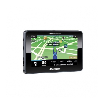 Navegador GPS com tela de 4.3" slim USB/SD  MULTILASER GP-033 