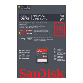 SANDISK SDHC 30M 16GB Cartão de memória SDHC C10 30Mb/s Ultra - foto 2