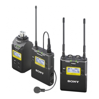 SONY UWP-D16  Microfone de lapela sem fio UHF com plug-on mic entrevista 
