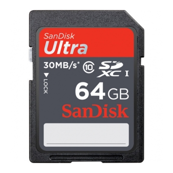 Cartão de memória SDHC C10 30Mb/s Ultra SANDISK SDHC 30M 64GB