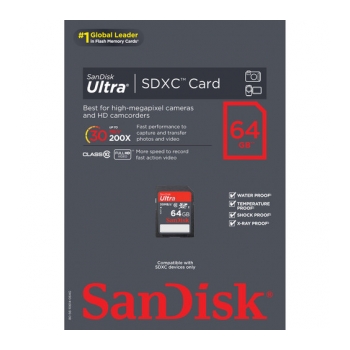 SANDISK SDHC 30M 64GB Cartão de memória SDHC C10 30Mb/s Ultra - foto 2