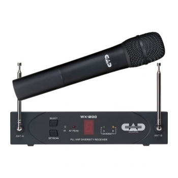 CAD WX1200  Sistema de microfone de entrevista sem fio VHF 