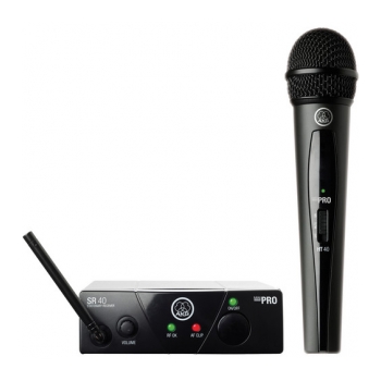 Sistema de microfone de entrevista sem fio UHF mini AKG WMS-40 