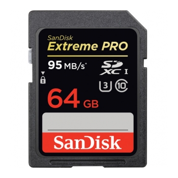 SANDISK SDHC 95M 64GB Cartão de memória SDHC C10 95Mb/s Extreme Pro