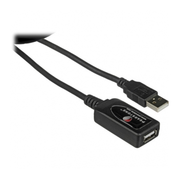 PEARSTONE USBA-MF05 Cabo USB 2.0 macho para USB fêmea de 5m c/booster