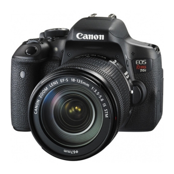 Máquina fotográfica de 24Mp com lente 18-135mm  CANON EOS T6i