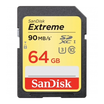 Cartão de memória SDHC C10 90Mb/s Extreme SANDISK SDHC 90M 64GB 