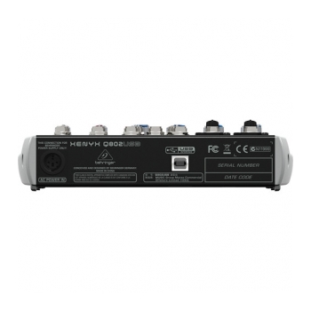 BEHRINGER Q802-USB  Mixer de áudio compacto com 08 canais USB  - foto 3