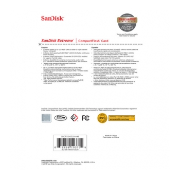 SANDISK CF 800X 32GB  Cartão de memória  Compactflash Extreme UDMA  - foto 4