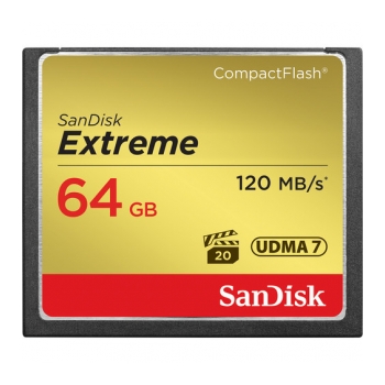 SANDISK CF 800X 64GB  Cartão de memória Compactflash Extreme UDMA  - foto 1