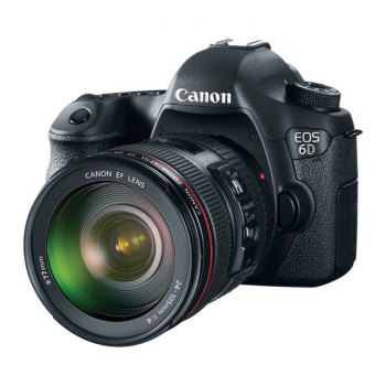 Máquina fotográfica de 20Mp com lente 24-105mm  CANON EOS 6D 