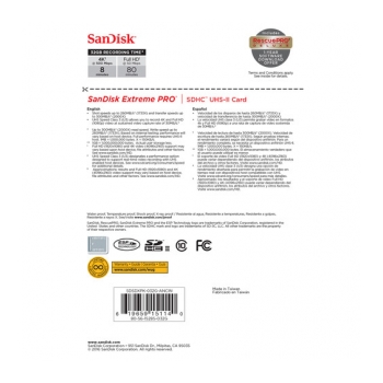 SANDISK SDHC 300M 32GB Cartão de memória SDHC C10 300Mb/s Extreme Pro - foto 3