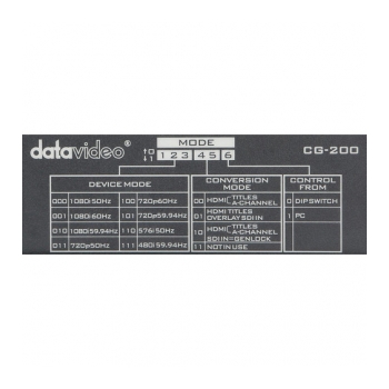 DATAVIDEO TC-200/CG-200  Gerador de caracteres digital SD e HD - foto 4
