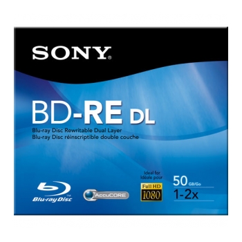 Mídia Blu-Ray 50Gb de 2x lisa regravável  SONY BDL-RE 50GB 