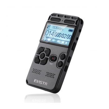 EVISTR L58 Gravador de voz digital com 8Gb e slot Micro SD PCM Linear - foto 5