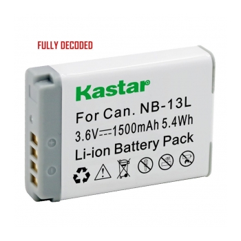 Bateria de alta capacidade para  Canon KASTAR NB-13L