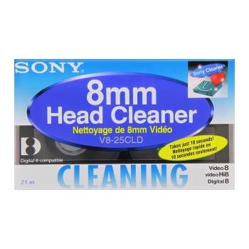 SONY V8-25CLD Fita de limpeza Video 8, Hi8 e Digital 8