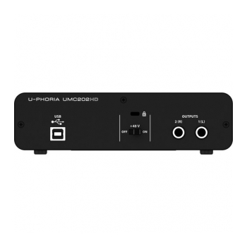 BEHRINGER U-PHORIA UMC-202HD Interface de áudio USB com 2 entradas/saídas - foto 2