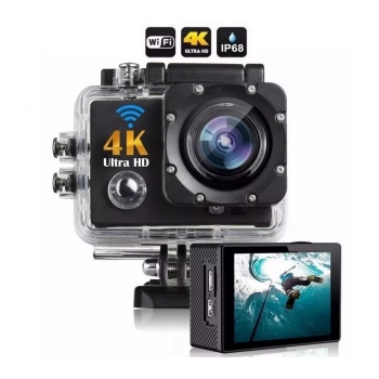 SPORTS 4K ULTRA HD Câmera de ação 4K para esportes Micro SD estilo GoPro