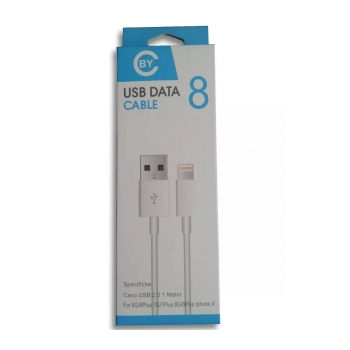 BY USB-1M Cabo USB 2.0 para lighting Iphone 5, 6, 7, 8, Ipad - foto 3